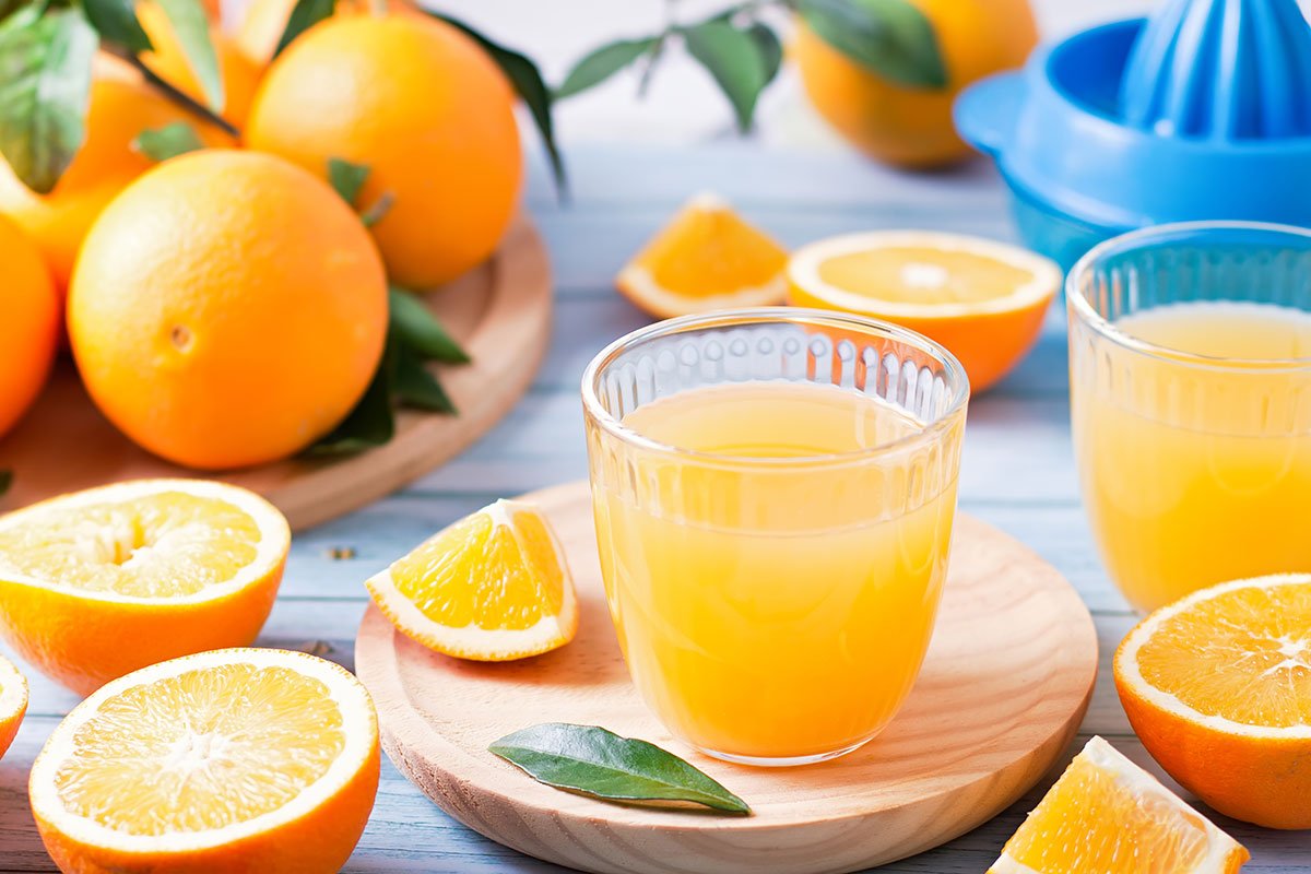 فوائد شرب عصير البرتقال على الريق